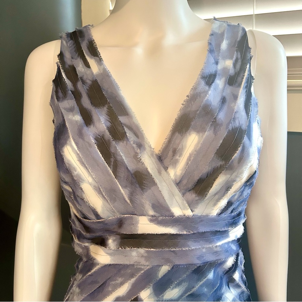 Ann Taylor Distressed Layered Texture Abstract Sheath Dress - Picture 4 of 11